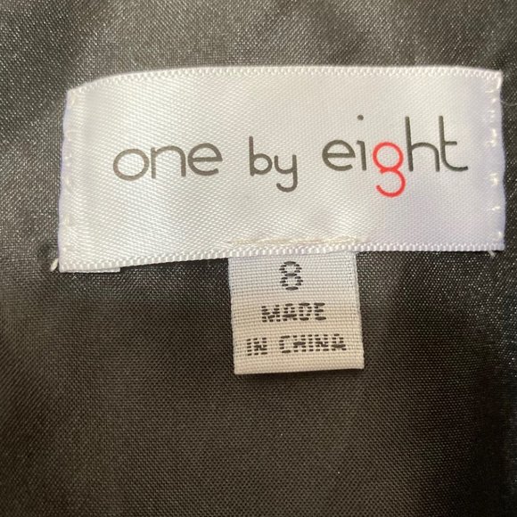 Black and silver lace sequined short formal dress, with back zipper - Picture 5 of 7